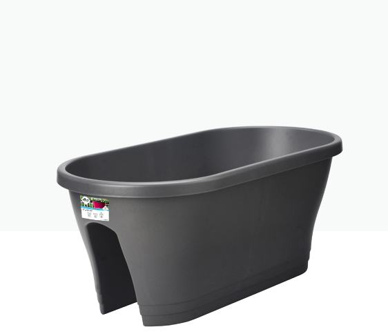 Carsica Flower Bridge 60cm Anthracite 'Pots & Vases Plastic Pots