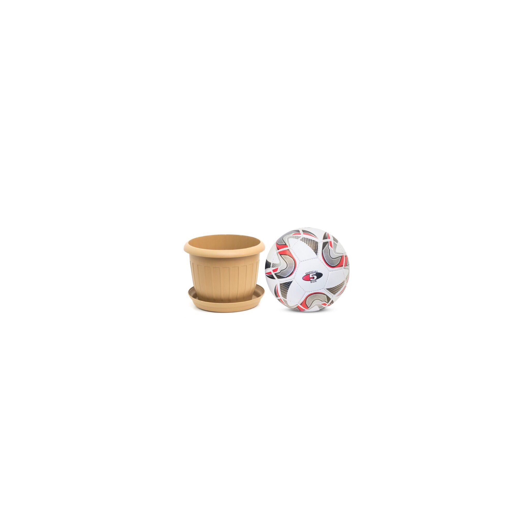 Beige Plastic Pot W1 'Pots & Vases Plastic Pots