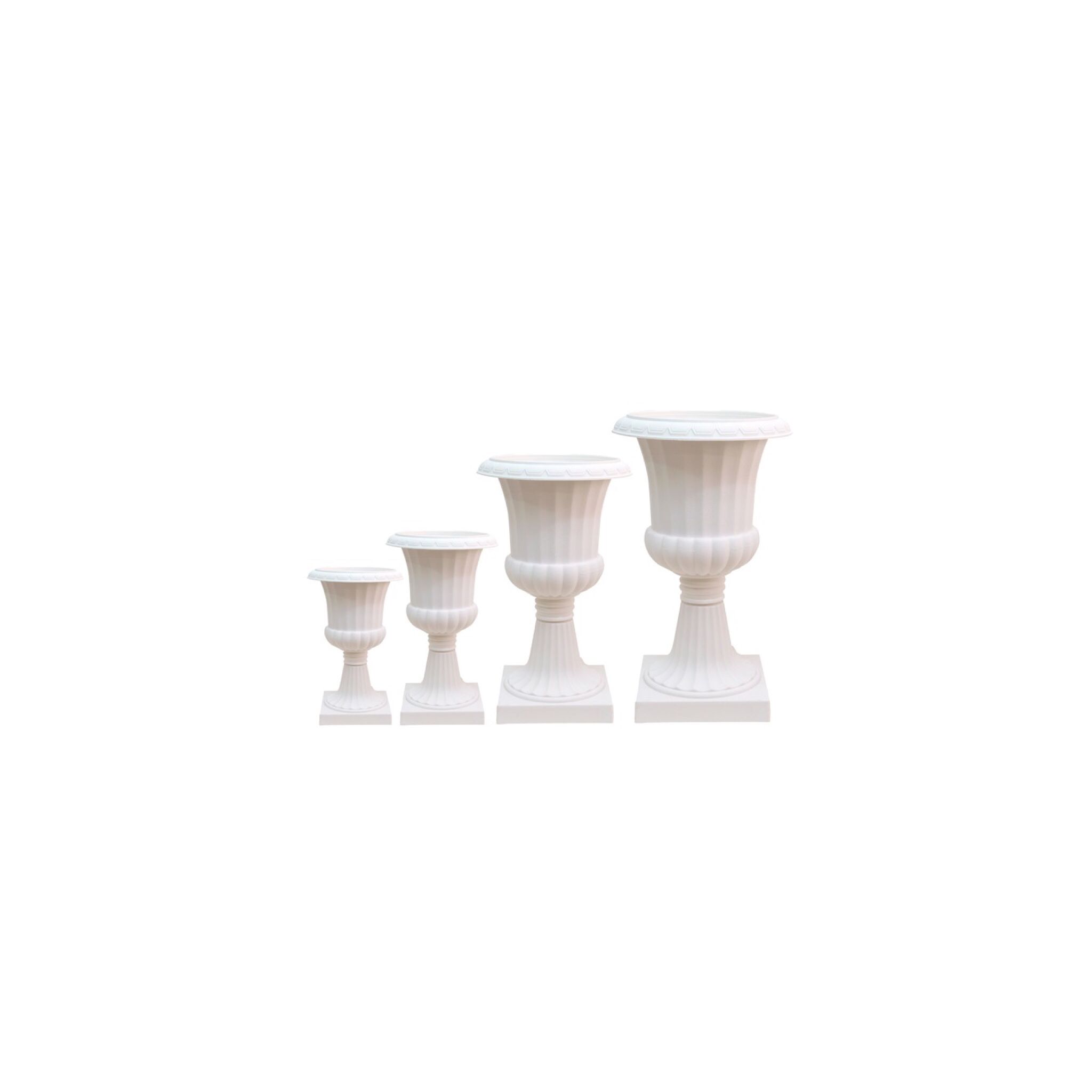 White Medium Plastic Pot  'Pots & Vases Plastic Pots