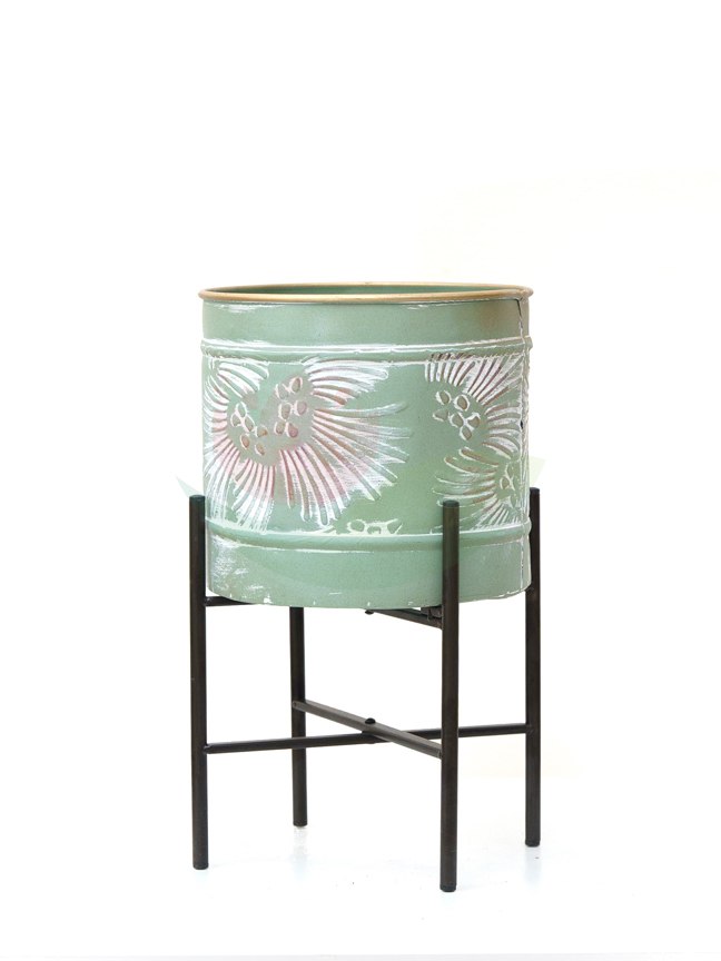 Metal Green Pot 'Pots & Vases Metal Pots