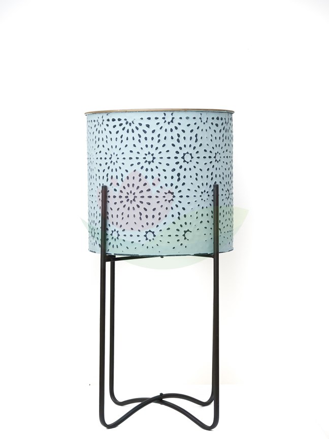 Metal Pot Blue  'Pots & Vases Metal Pots