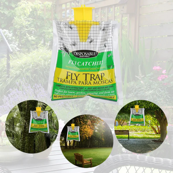 Outdoor / Indoor Disposable Fly Trap 'Soil Fertilizer Pesticide Pest Control