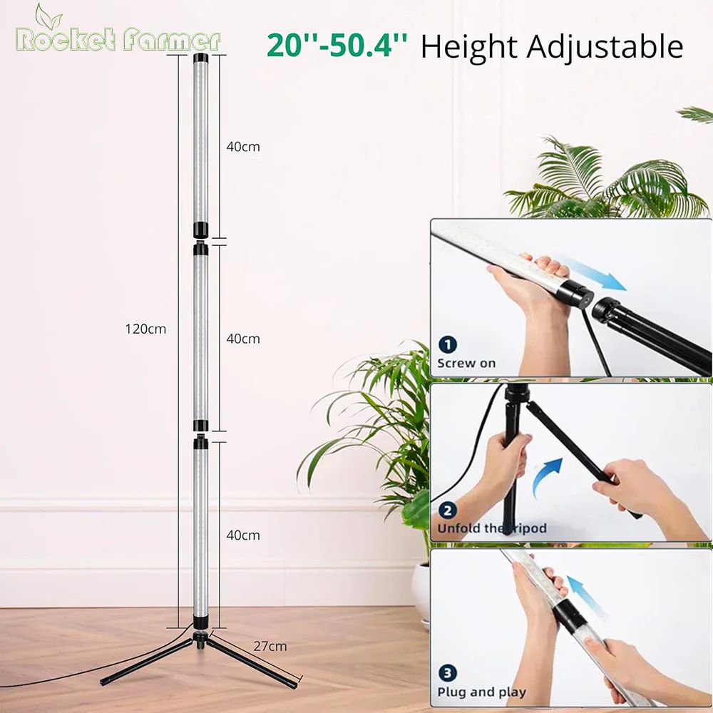 لمبة نمو LED واقفة – فل سبكترم ٤٠ واط (T 'نظام مائي اضاءه