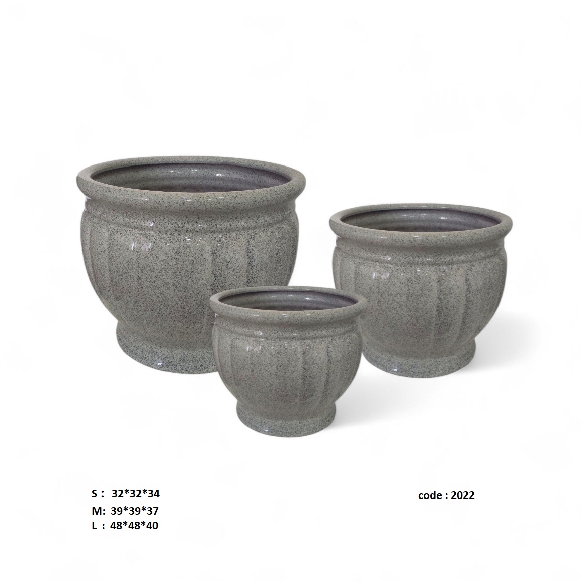 Ceramic Pot-2022-Large 'Pots & Vases Ceramic