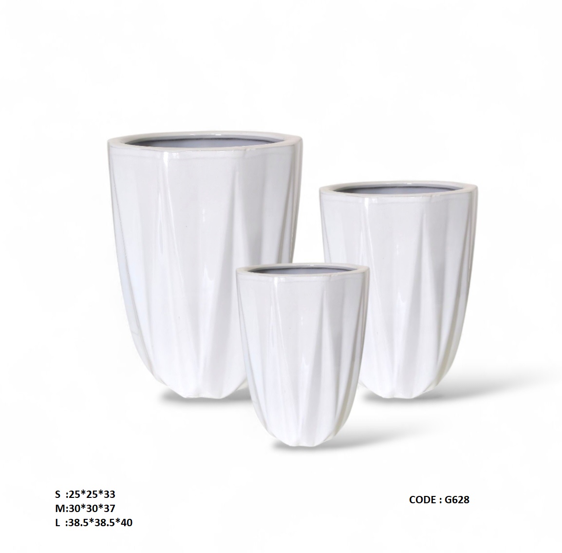 Ceramic Pot-G628-small  'Pots & Vases Ceramic