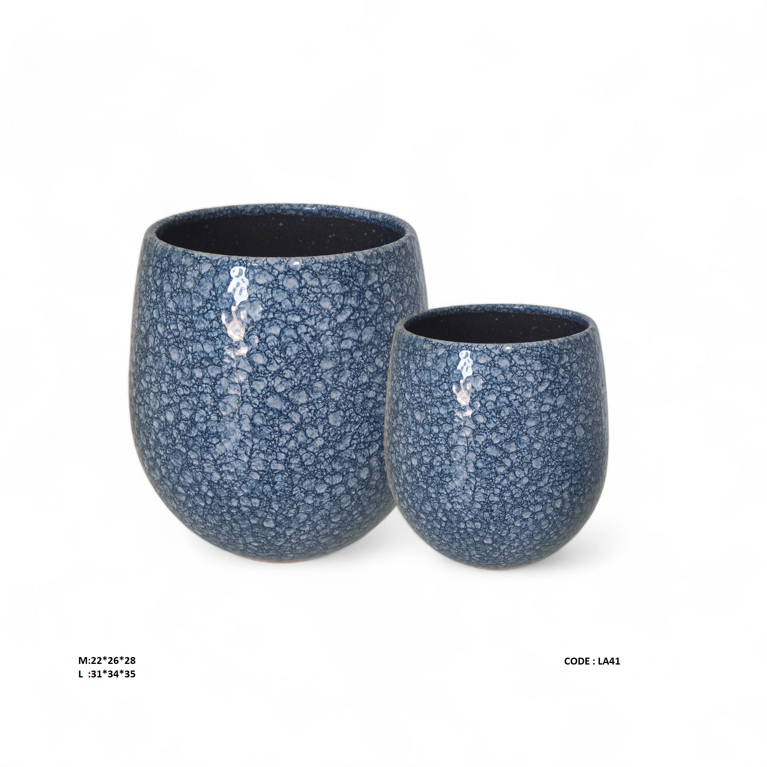 Ceramic Pot-LA41-kl-medium 'Pots & Vases Ceramic