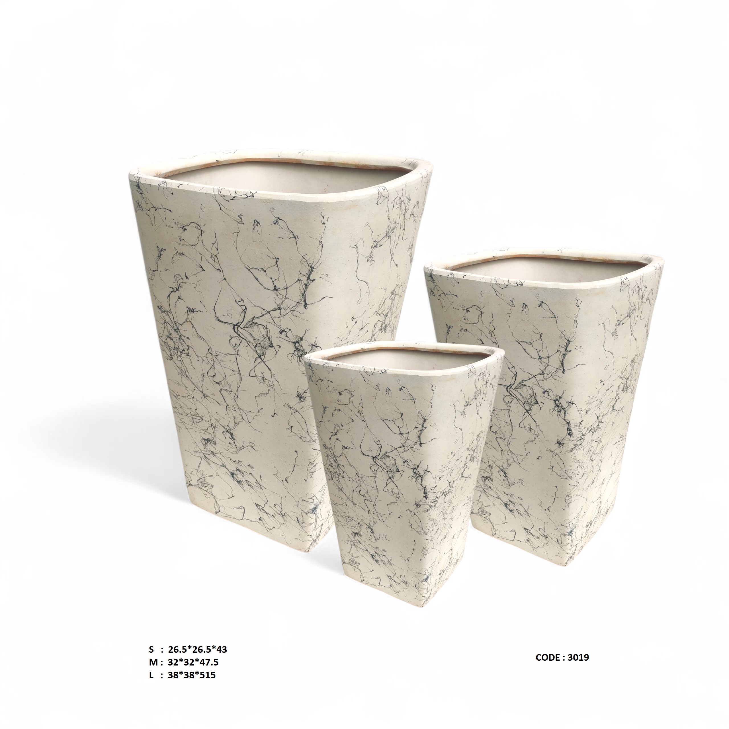 Ceramic Pot-3019-small 'Pots & Vases Ceramic