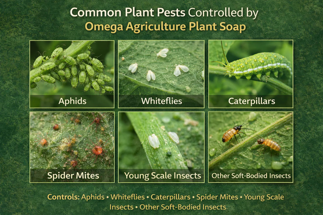 Omega Natural Plant Soap Insecticide 'Soil Fertilizer Pesticide Pest Control