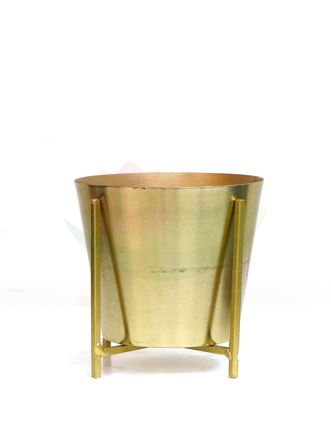 Golden Metal Pot Pots & Vases