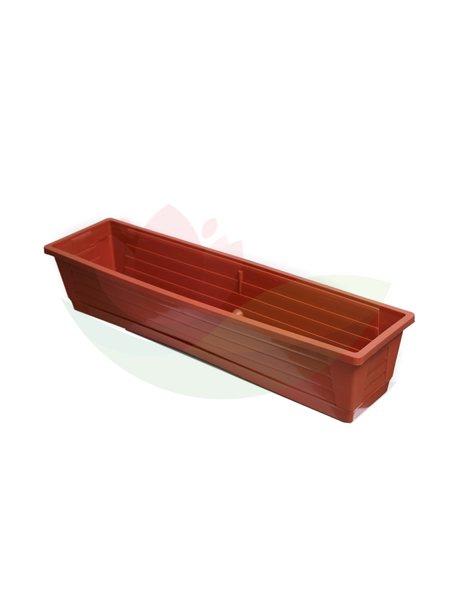 Rectangle red Pot 20x80 Pots & Vases