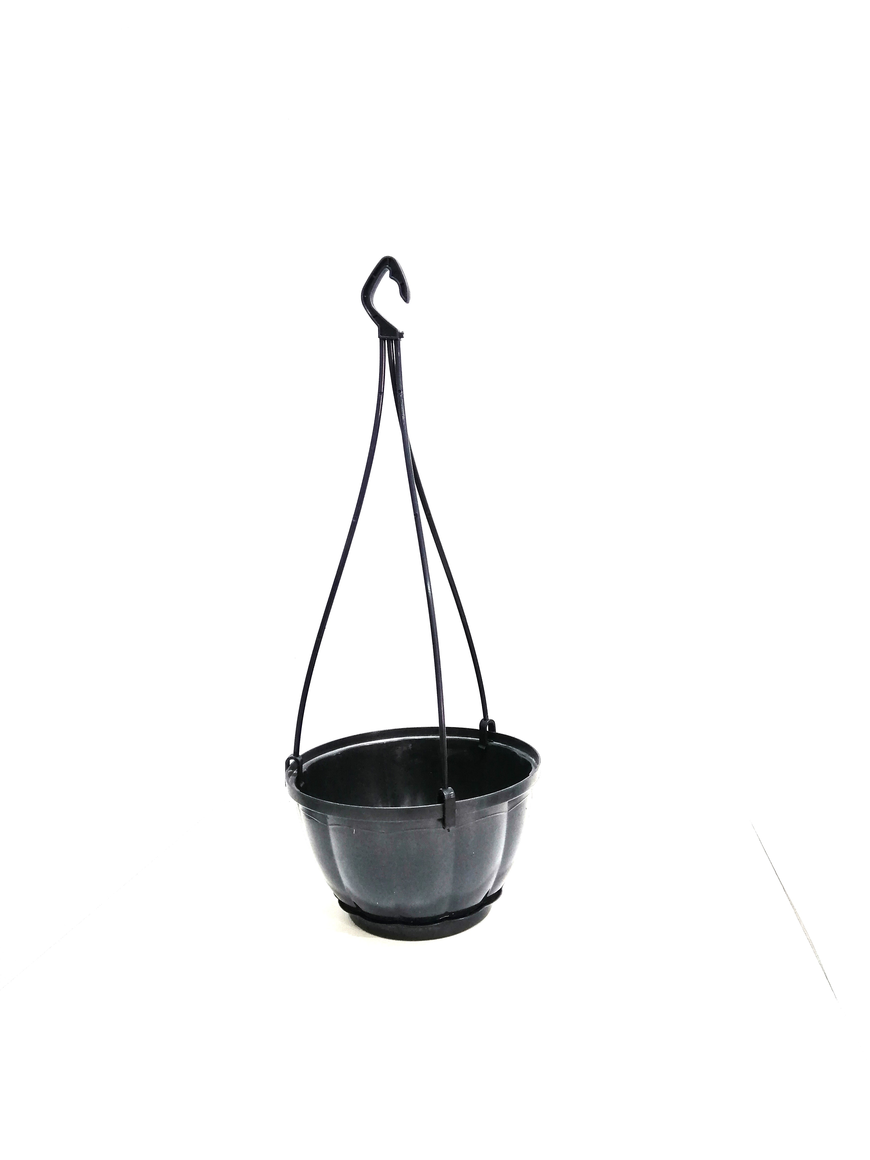 hanging plastic pot-blk color Pots & Vases