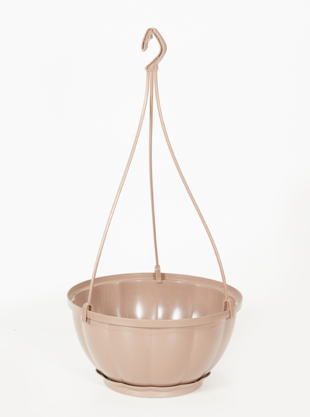 hanging plastic pot-Beige color Pots & Vases